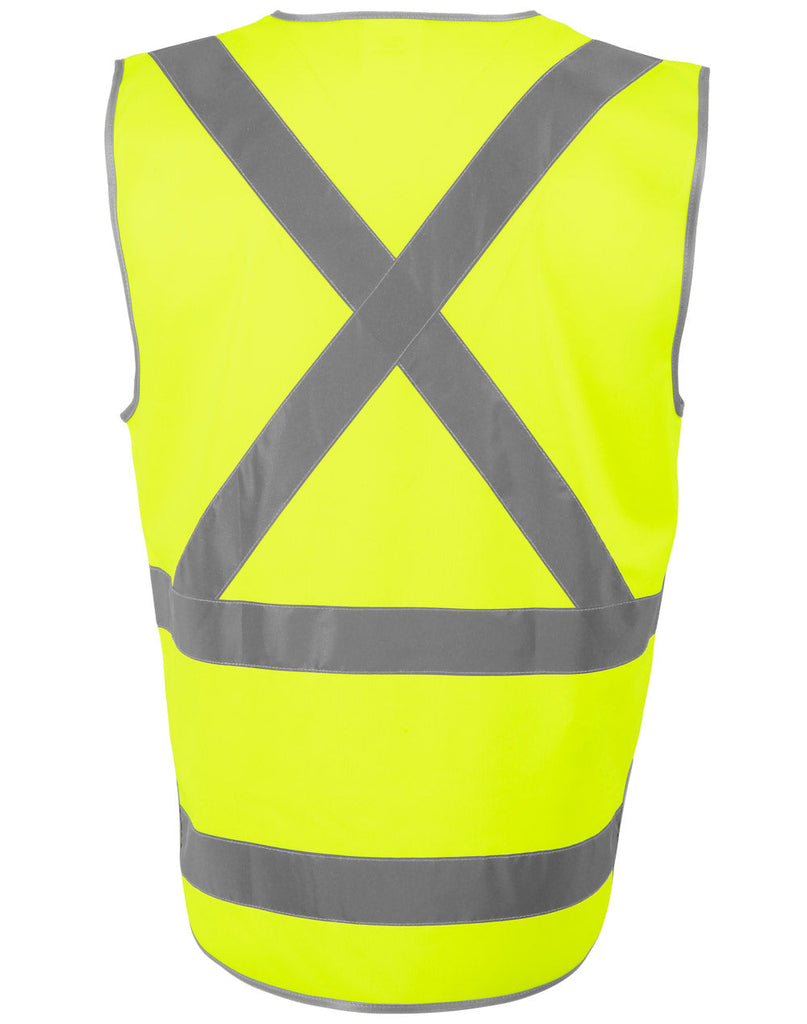 Winning Spirit Hi-vis X Back Safety Vest With Tail (SW72)