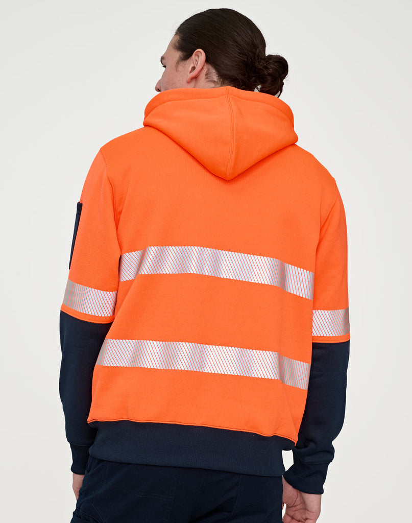 Winning Spirit Hi-Vis Two Tone Safety Hoodies With Segmented Tapes (SW88)