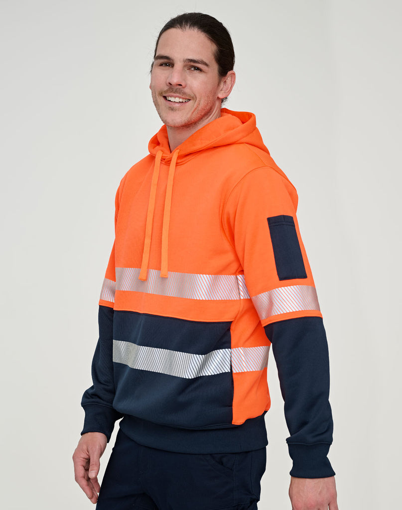 Winning Spirit Hi-Vis Two Tone Safety Hoodies With Segmented Tapes (SW88)