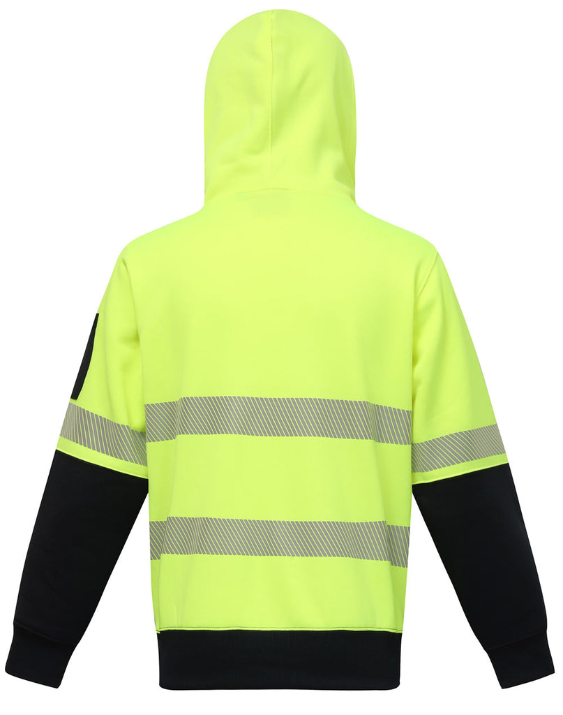 Winning Spirit Hi-Vis Two Tone Safety Hoodies With Segmented Tapes (SW88)