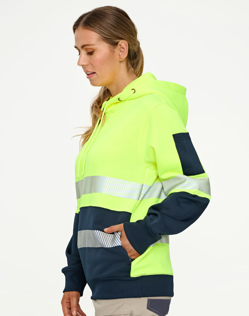 Winning Spirit Hi-Vis Two Tone Safety Hoodies With Segmented Tapes (SW88)