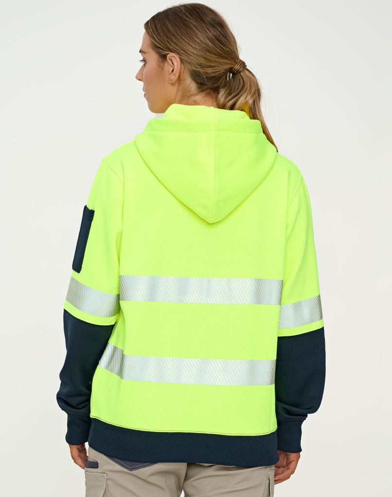 Winning Spirit Hi-Vis Two Tone Safety Hoodies With Segmented Tapes (SW88)