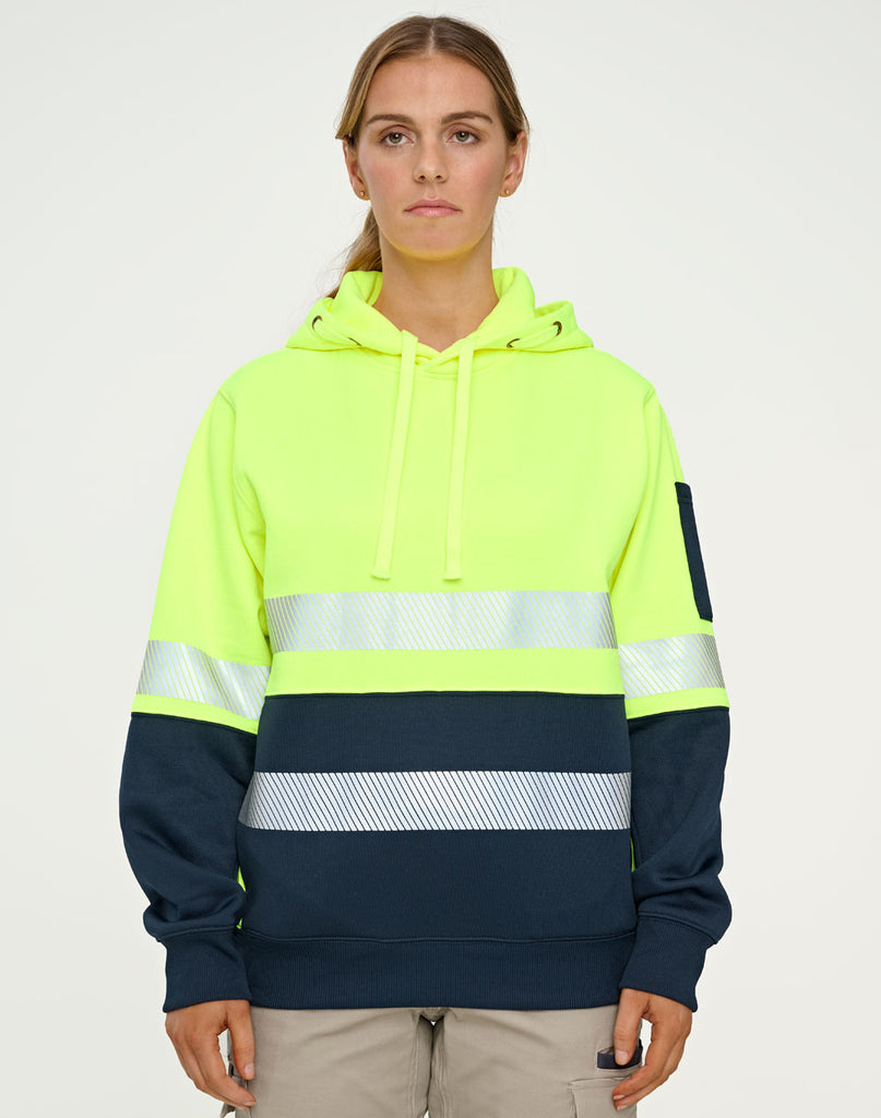 Winning Spirit Hi-Vis Two Tone Safety Hoodies With Segmented Tapes (SW88)