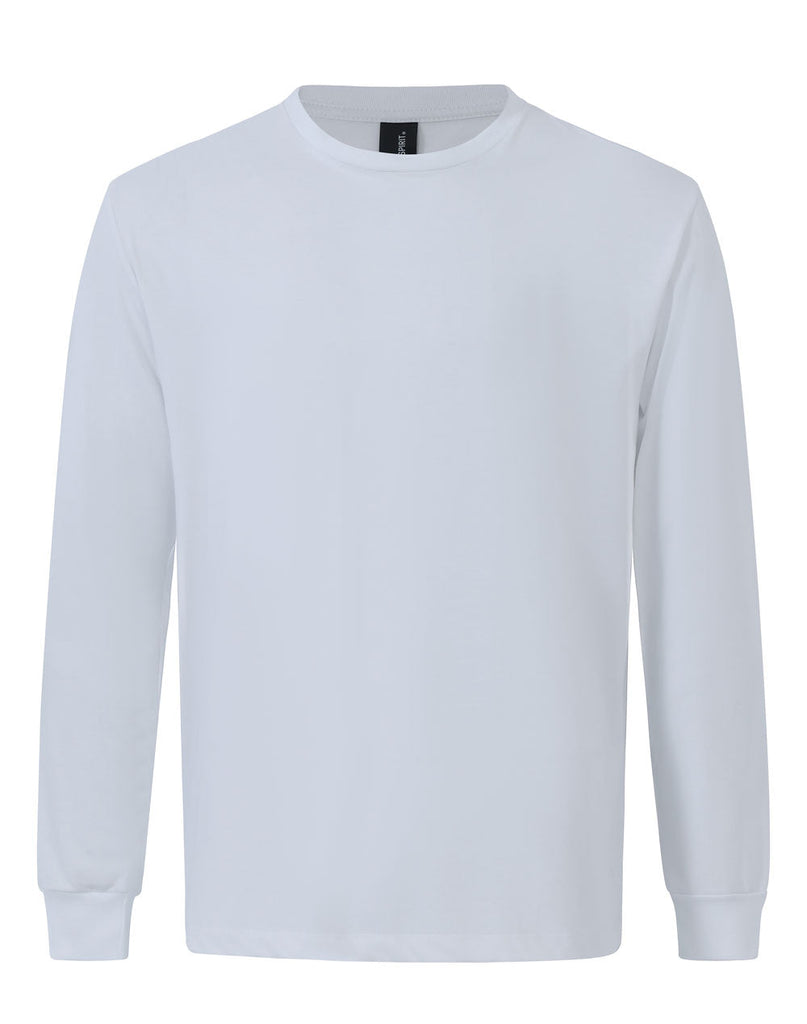 Winning Spirit Mens Premium Cotton Face L/S Tee(TS47)