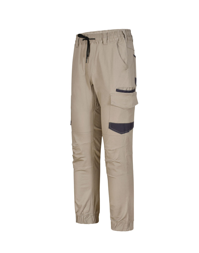 Winning Spirit Unisex Cotton Stretch Drill Cuffed Work Pants (WP28)