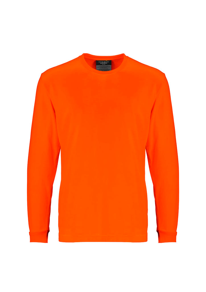 Syzmik Mens Hi Vis Long Sleeve Tee-(ZH390)