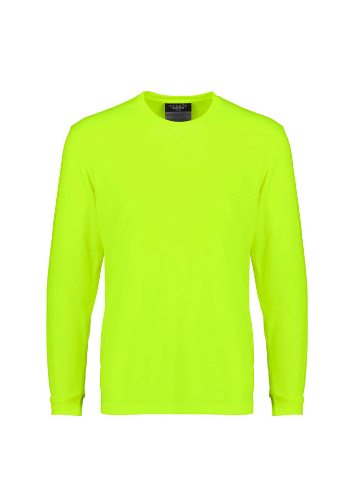 Syzmik Mens Hi Vis Long Sleeve Tee-(ZH390)