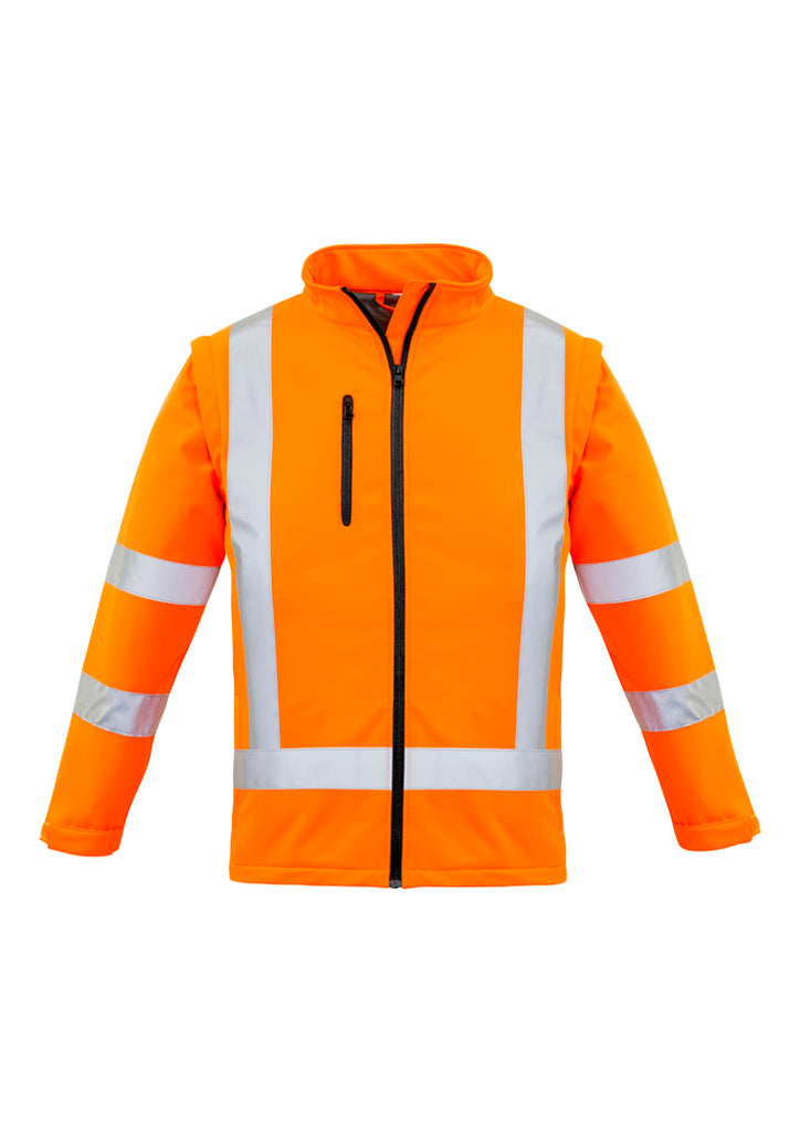 Syzmik Womens Hi Vis NSW Rail X Back 2 in 1 Softshell Jacket (ZJ770)