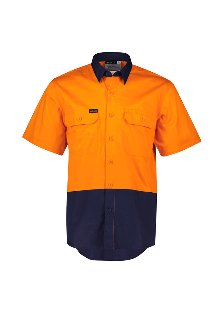 Syzmik Mens Hi Vis Short Sleeve Shirt (ZW115)