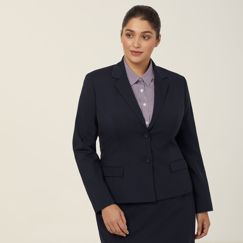 NNT Stretch Wool Blend 2 Button Mid Length Jacket (CAT1BA)