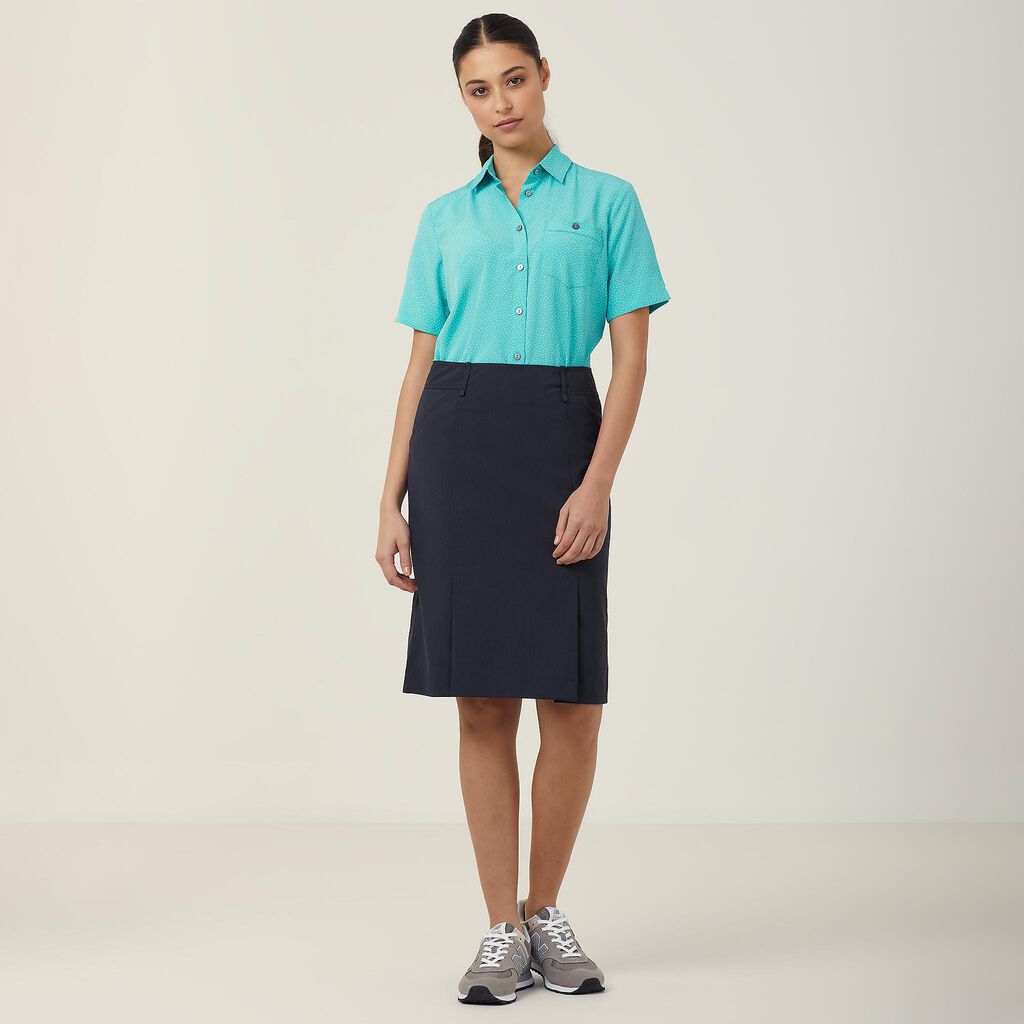 NNT P/V Stretch Pleat Straight Skirt (CAT26A)