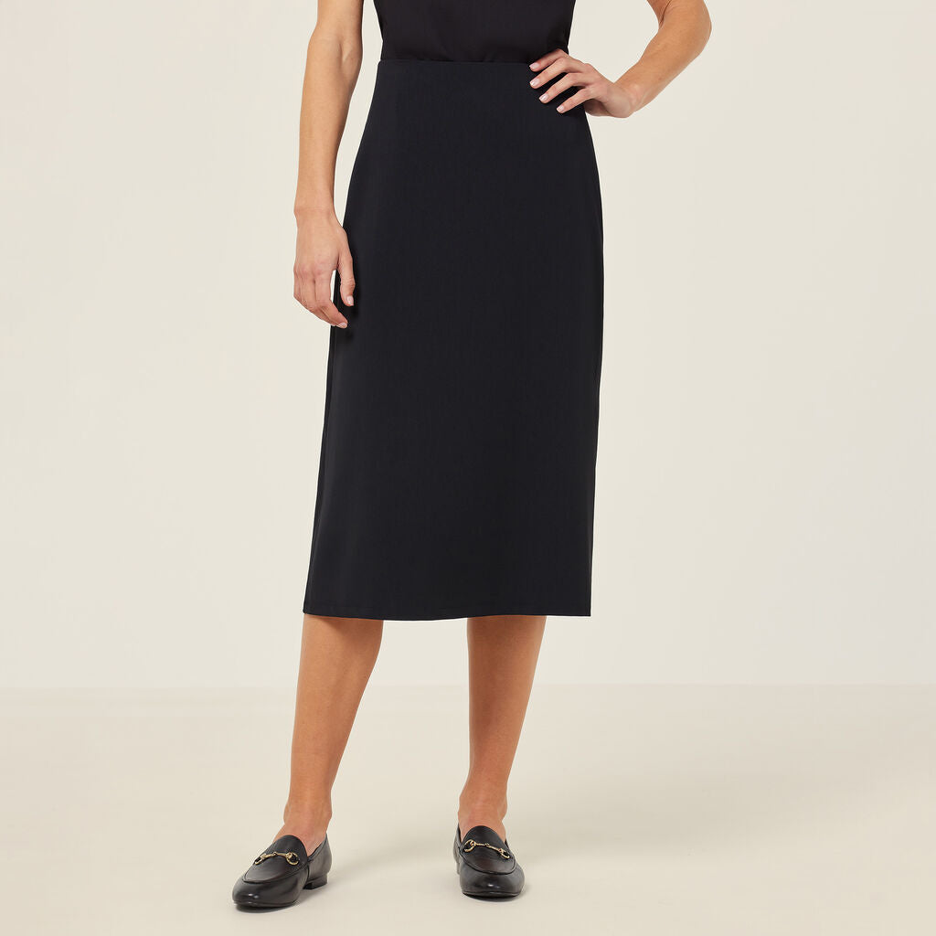 NNT Crepe Stretch Midi Length A-line Skirt (CAT2RV)