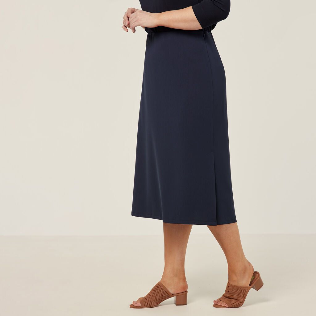 NNT Crepe Stretch Midi Length A-line Skirt (CAT2RV)