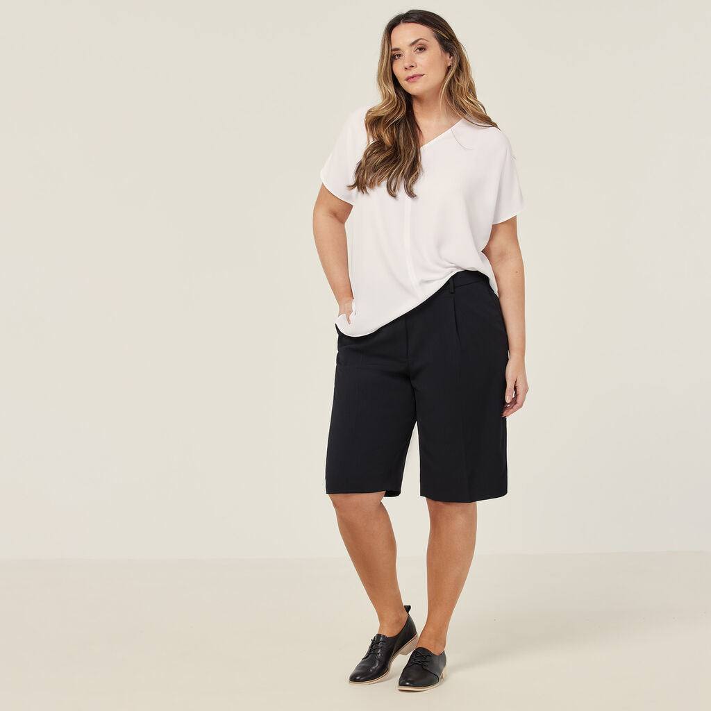 NNT Crepe Stretch Waist, Relaxed Knee Length Short (CAT3YE)