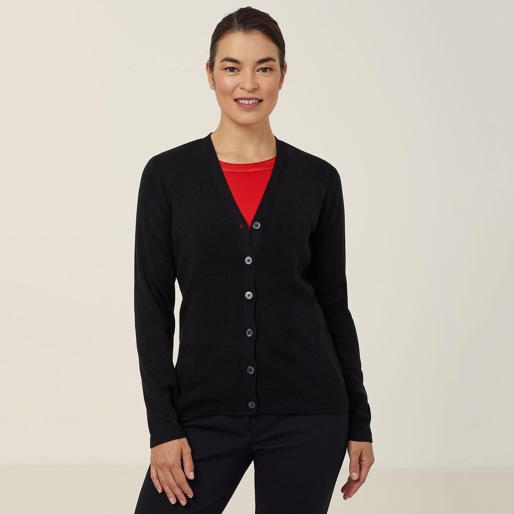 NNT Uniforms Acrylic Button Front Cardigan (CAT5BR)