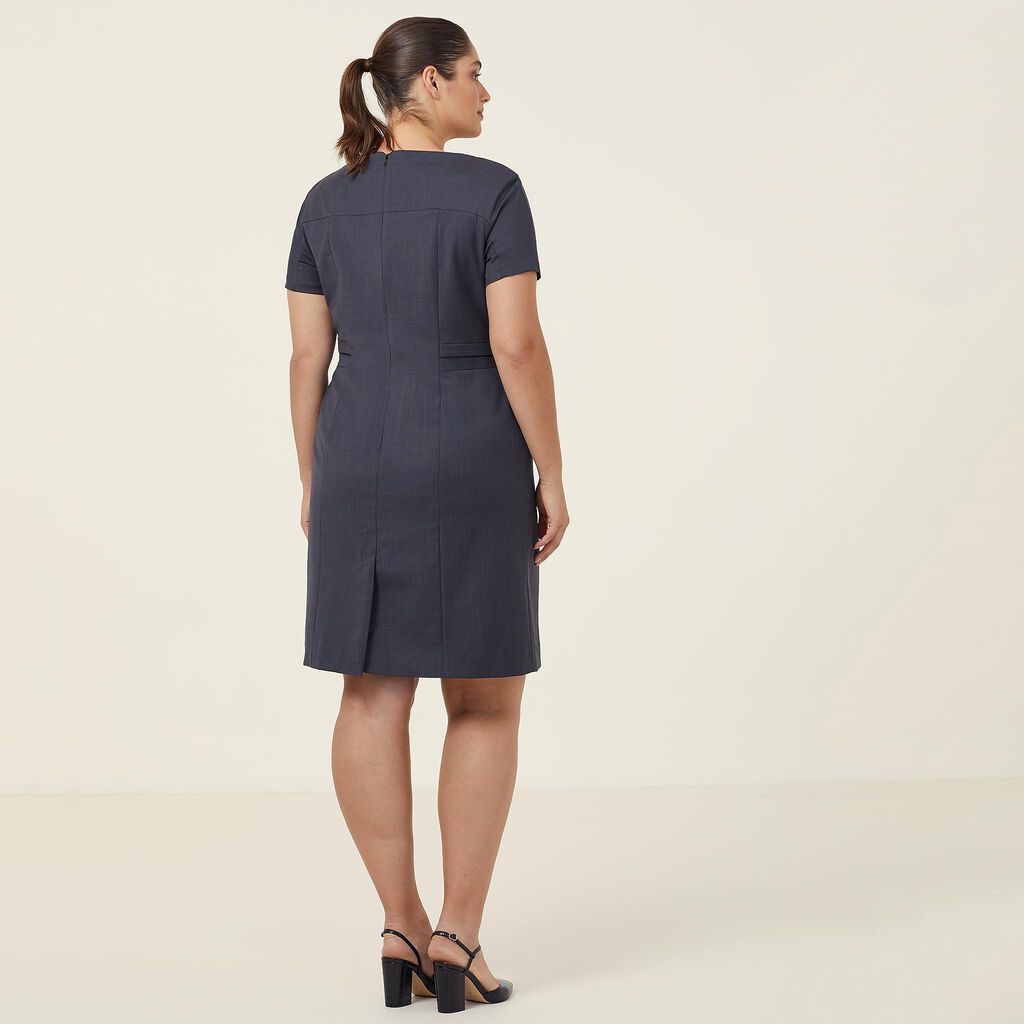 NNT Uniforms Sharkskin S/S Detail Dress(CAT6BE)