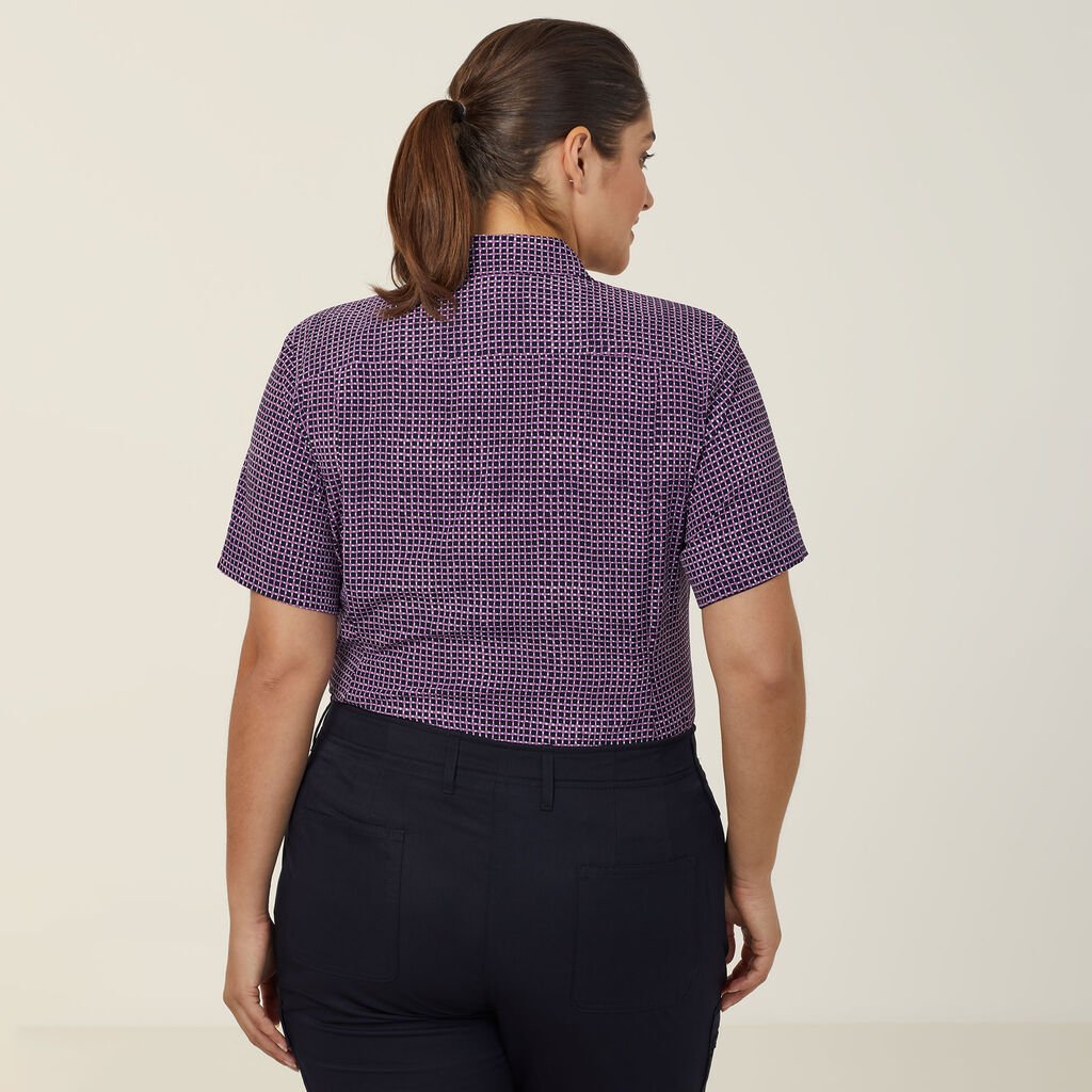 NNT Uniforms Pixel Print S/S Action Back Shirt (CAT9S2)