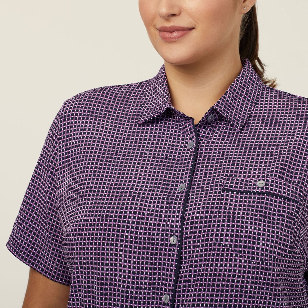 NNT Uniforms Pixel Print S/S Action Back Shirt (CAT9S2)