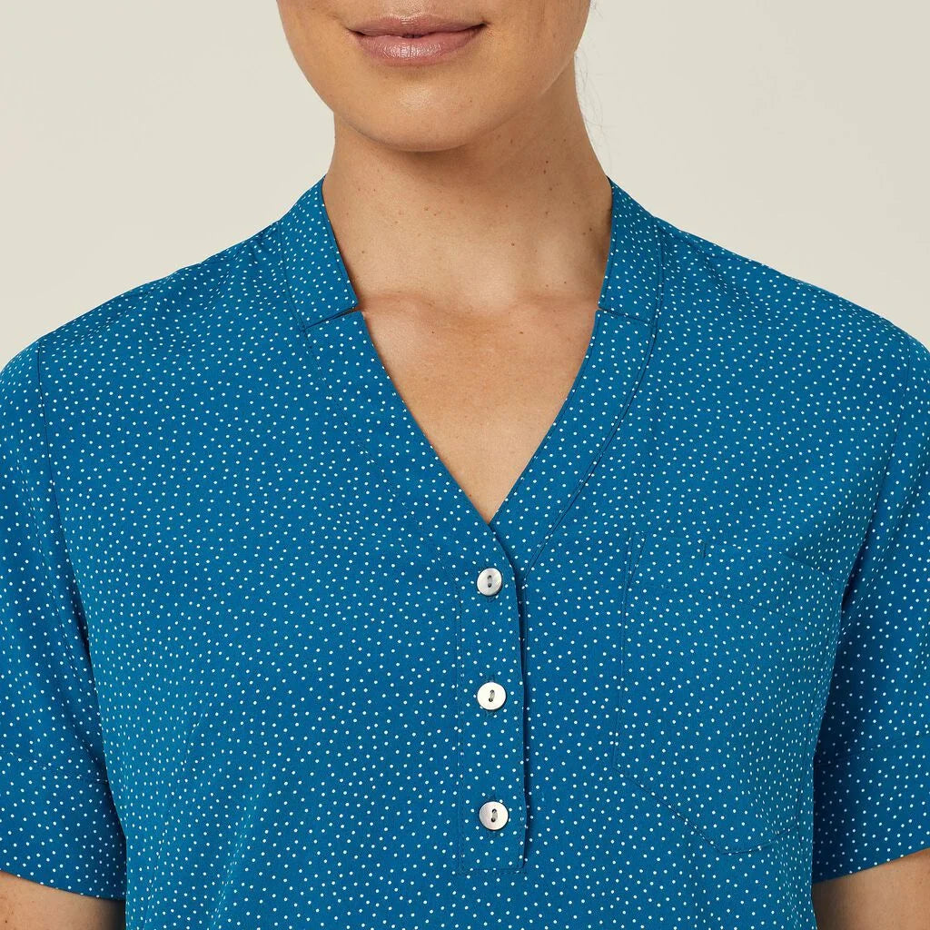 NNT Uniforms Silvi Spot Print S/S Tunic (CAT9XP)