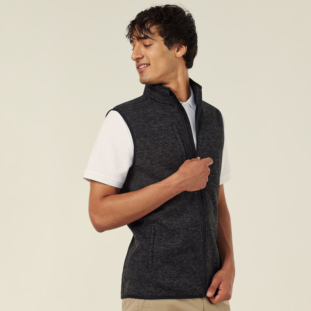 NNT Uniforms Textured Fleece Zip Front Vest M (CATF32)
