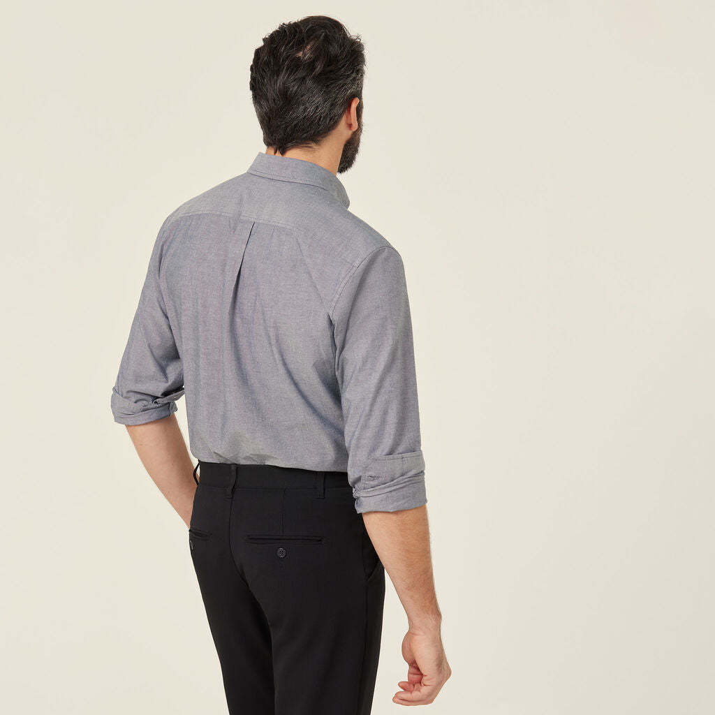 NNT Cotton Chambray Long Sleeve Shirt M (CATJJU)