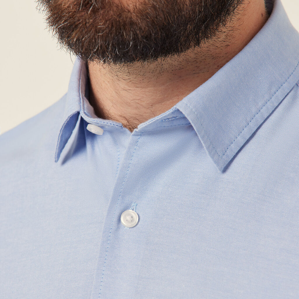 NNT Cotton Chambray Long Sleeve Shirt M (CATJJU)