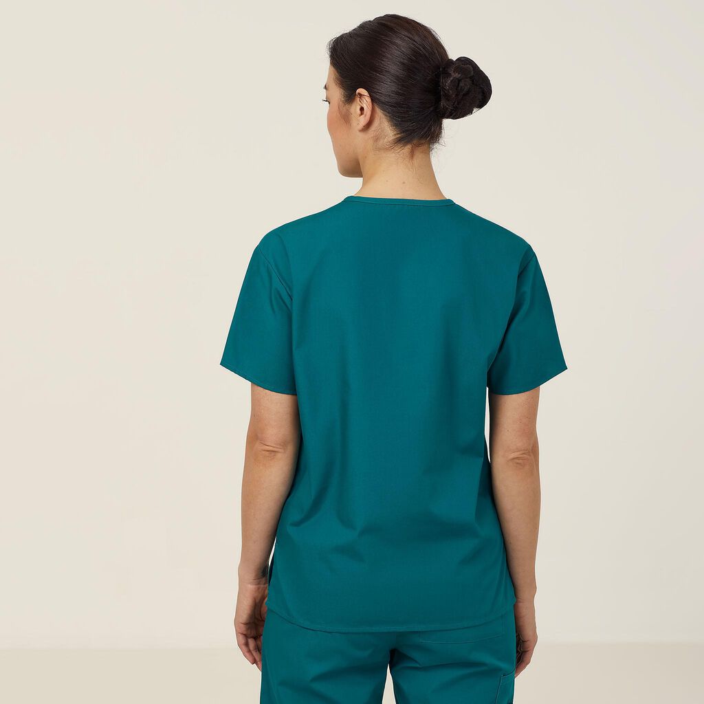 Green outlet scrub top