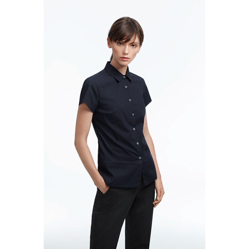 NNT Uniforms Stretch Cotton Blend Cap Sleeve Shirt(CATU2K)