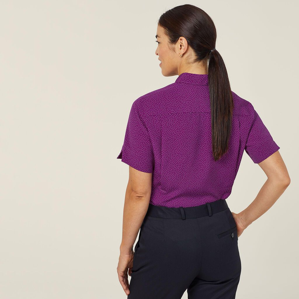 NNT Uniforms Silvi Spot Print S/S Shirt (CATU7H)