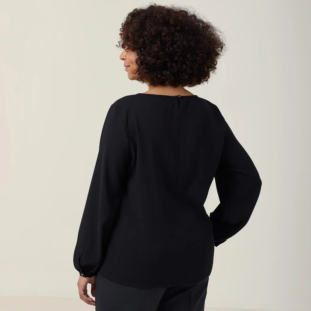 NNT Uniforms Heavy Stretch Georgette Long Sleeve Blouse (CATUCM)