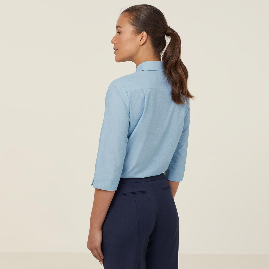 NNT Uniforms Poly Cotton End On End 3/4 Sleeve Shirt (CATUDH)
