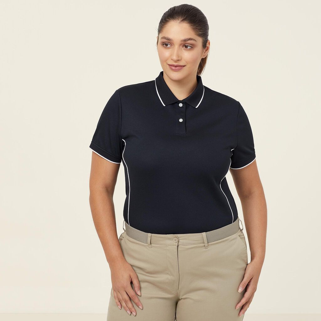 NNT Uniforms Antibacterial Polyface Short Sleeve Tipped Polo (CATUF7 ...