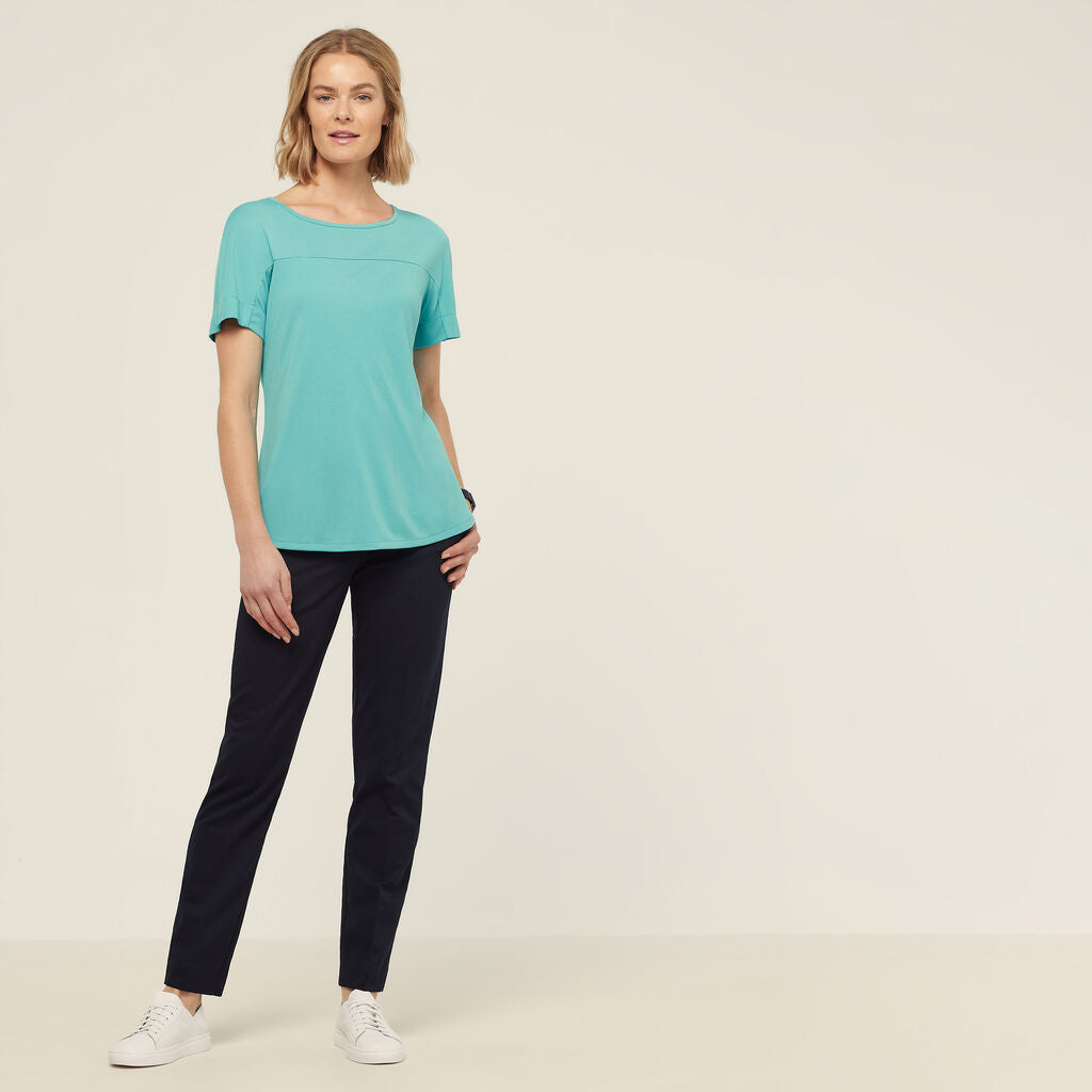 NNT Uniforms Matt Jersey Boat Neck Short Sleeve Top(CATUHN)