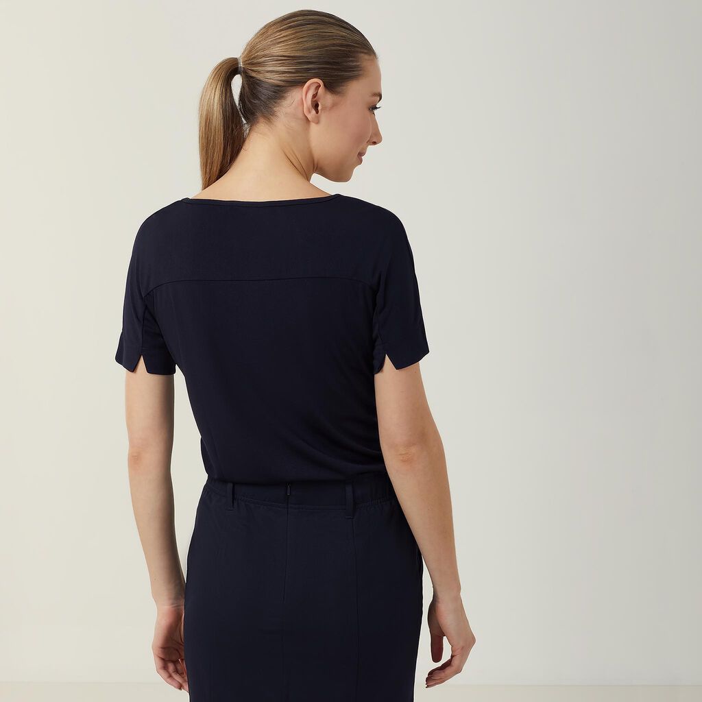 NNT Uniforms Matt Jersey Boat Neck Short Sleeve Top(CATUHN)