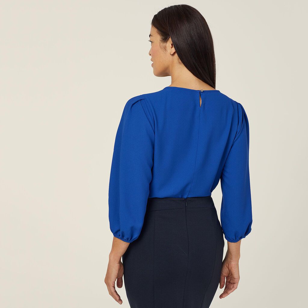 NNT Uniforms French Georgette 3/4 Sleeve Top (CATUPM)