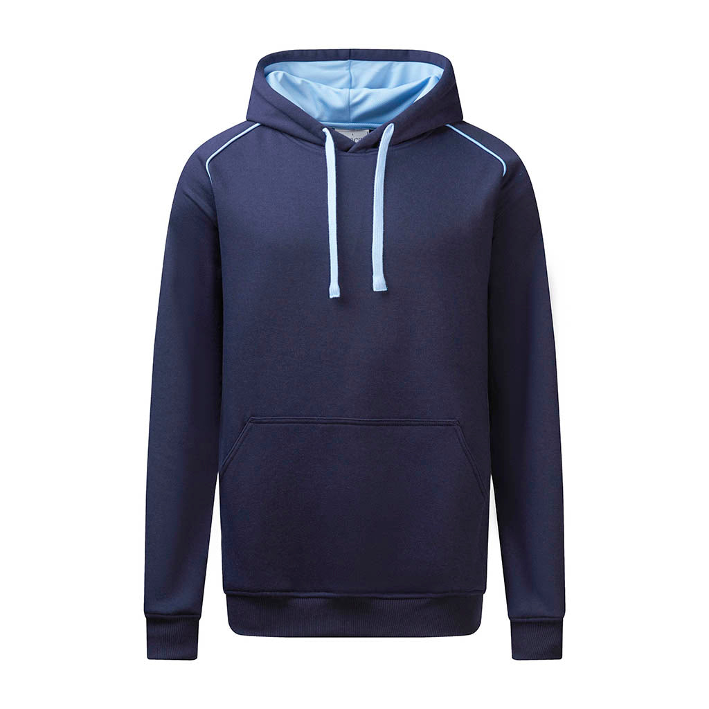 Bocini Men's Inner Hood Contrast Fleecy Hoodie-(CJ2408)