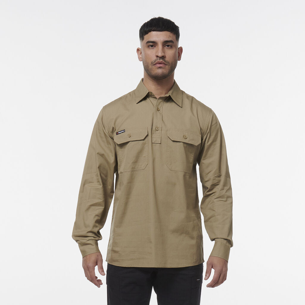 King-Gee-Workcool-Vented-Closed-Front-Shirt