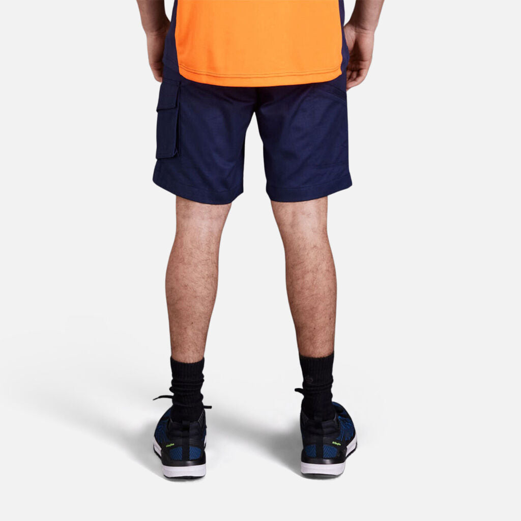 Navy blue cargo work shorts sales