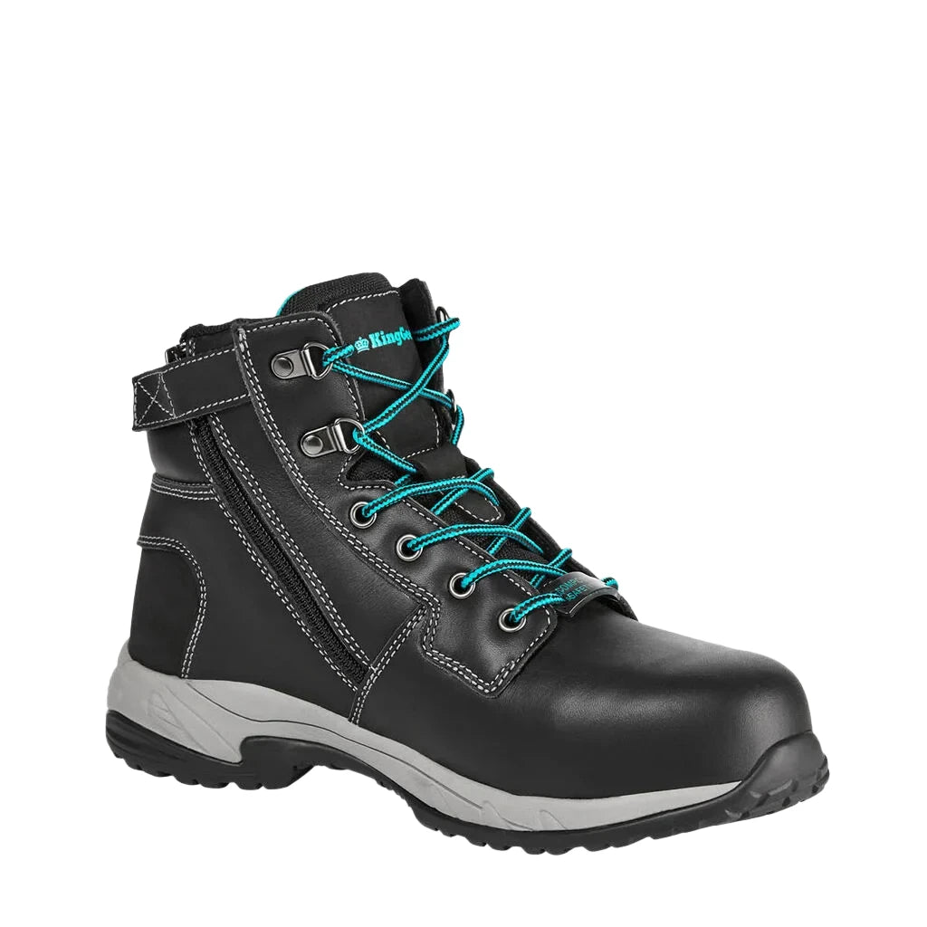 King Gee Women s Tradie Hybrid Zip Lace Composite Cap Work Boots K273 Budget Workwear