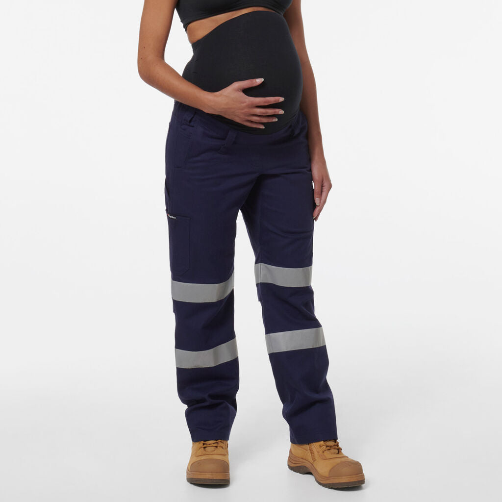 King Gee Women's Workcool Maternity Reflective Bio Motion Pant (K43007)