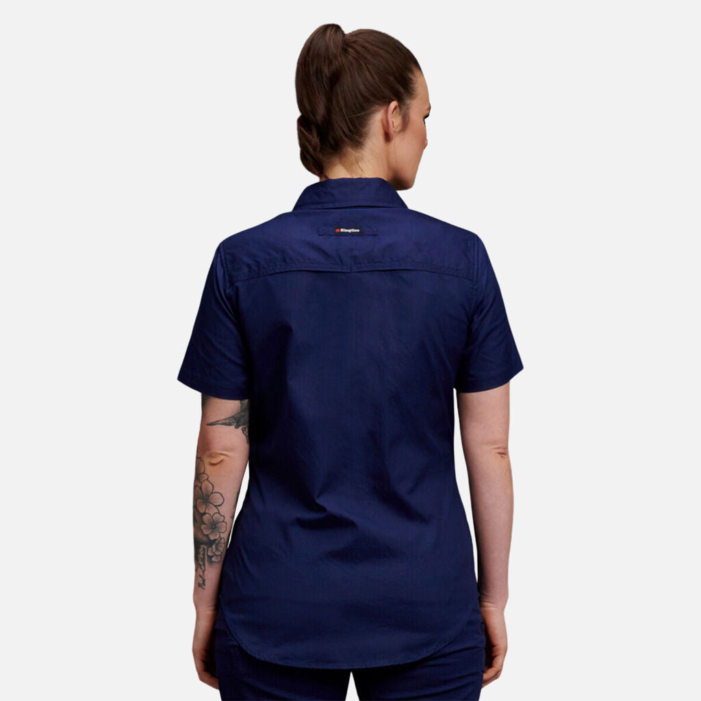 King Gee Women's Workcool 2 Lightweight Short Sleeve Work Shirt (K44205)
