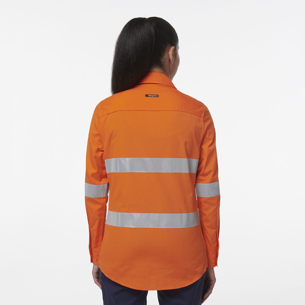 King Gee Women's Workcool Vented Reflective Shirt (K44231)