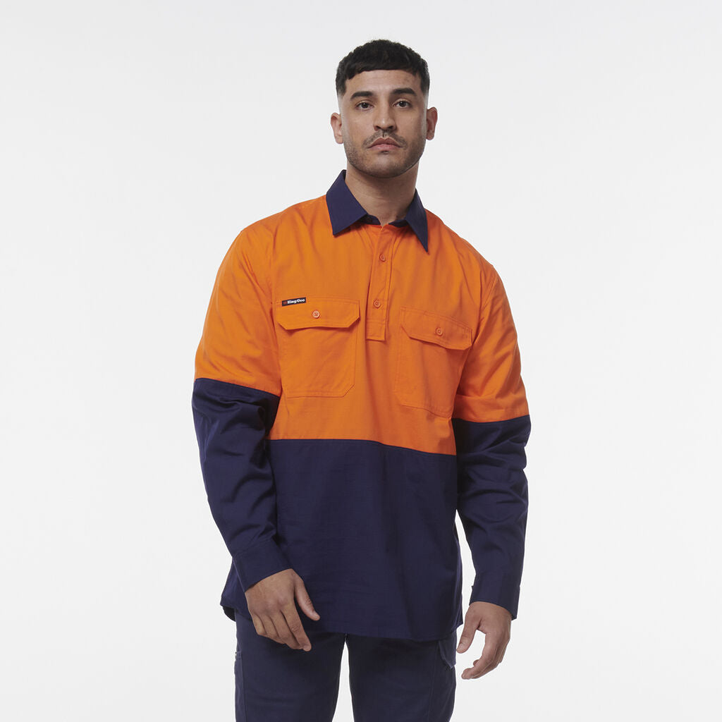 King Gee Workcool  Vented Cclosed Front Spliced Shirt (K54011)