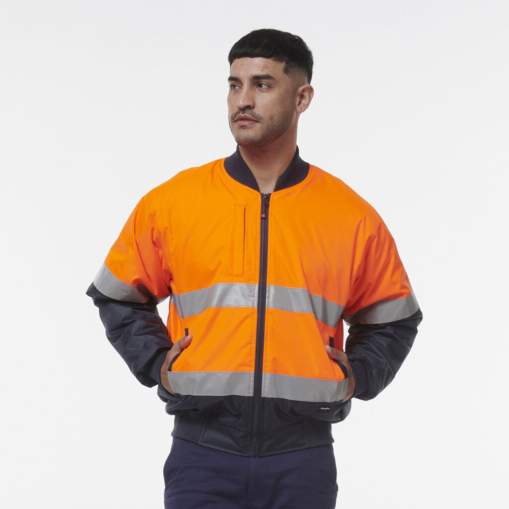 King Gee Hi Vis Reflective Bomber Jacket (K55032)