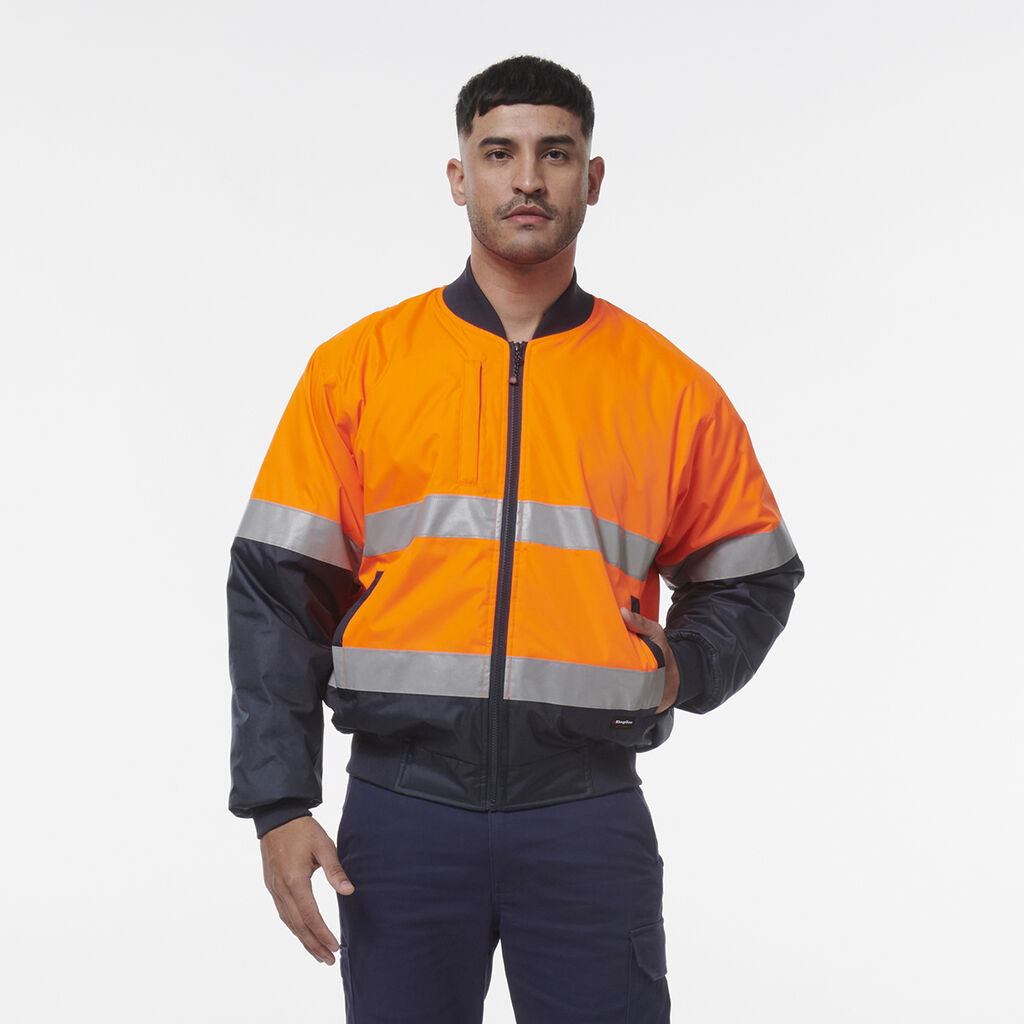 King Gee Hi Vis Reflective Bomber Jacket (K55032)