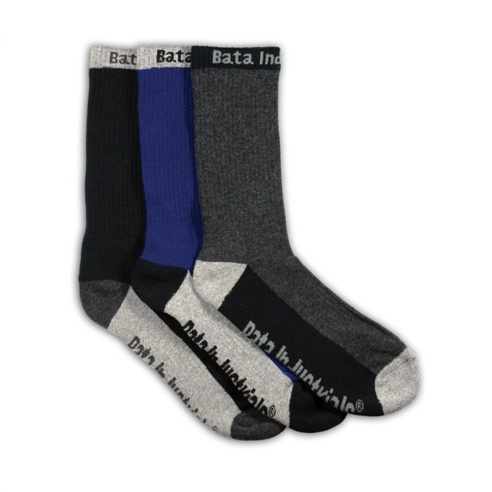 Bata Work Socks 3 Pack - Dark (890-92000)
