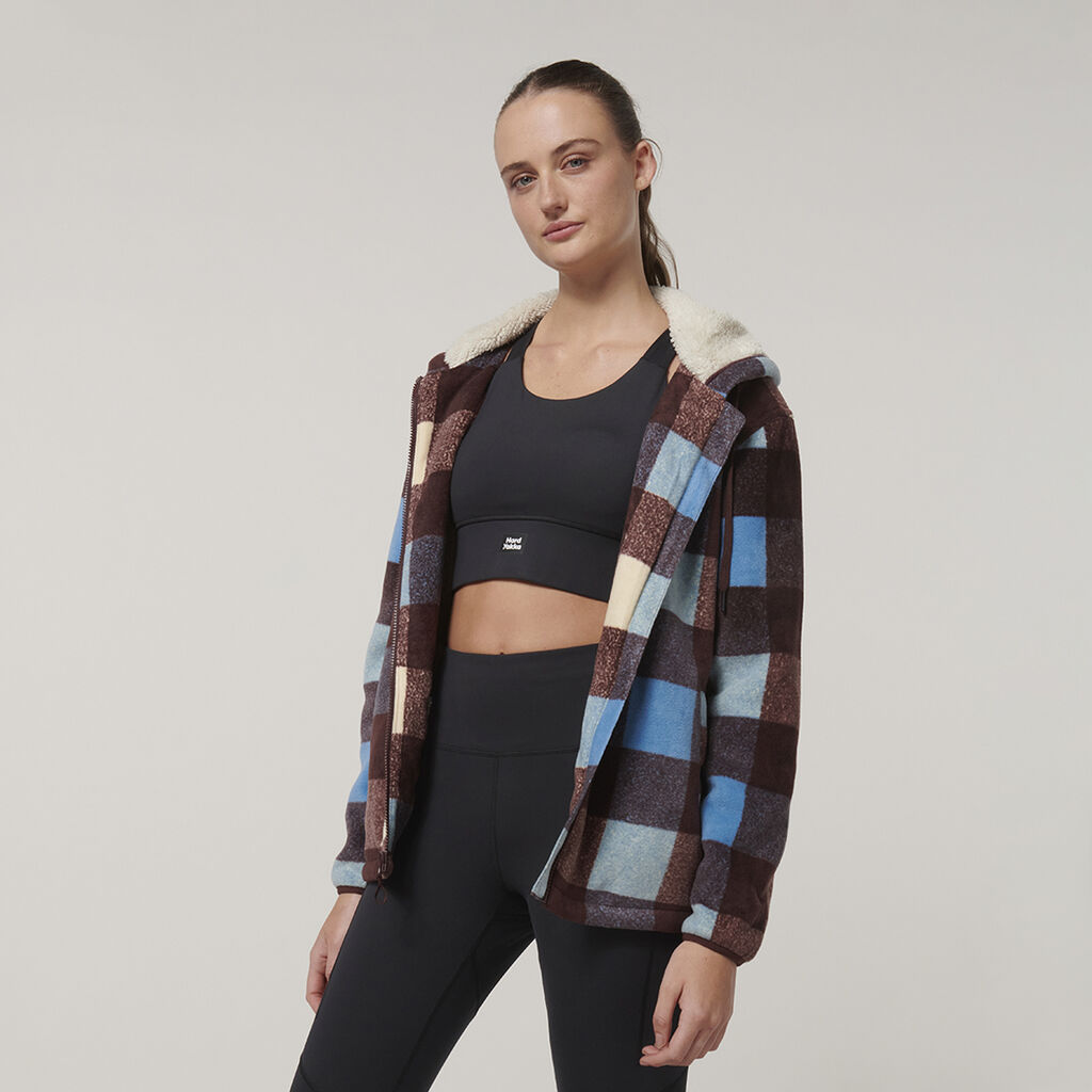 Hard Yakka Womens Check Zoodie - (Y08522)