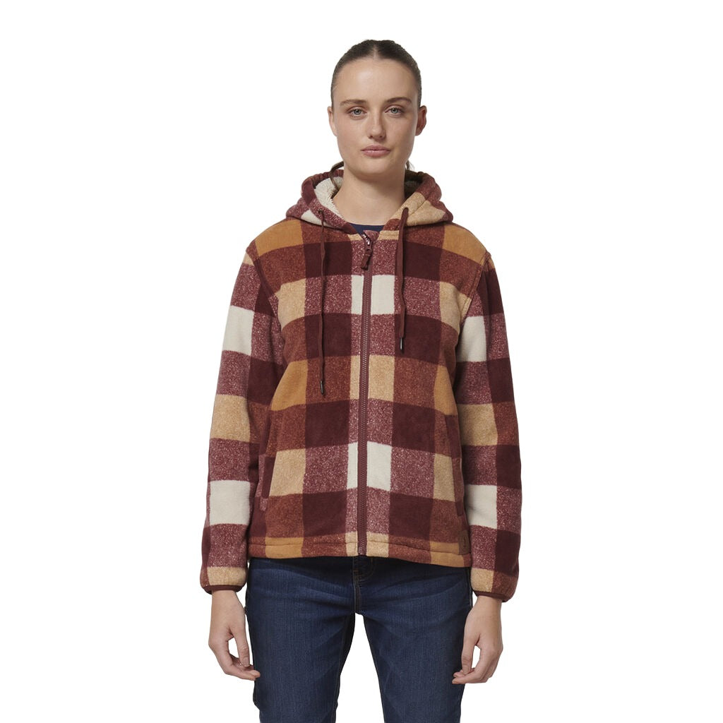 Hard Yakka Womens Check Zoodie - (Y08522)