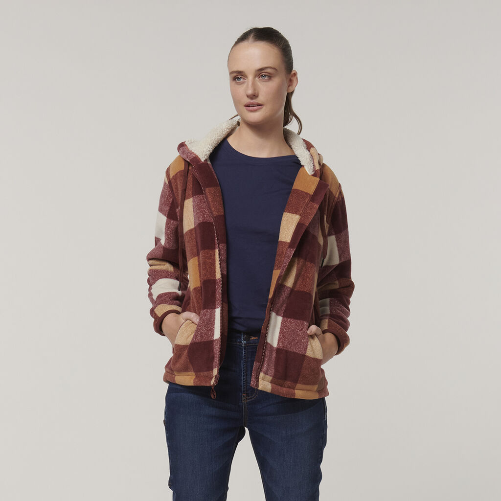 Hard Yakka Womens Check Zoodie - (Y08522)