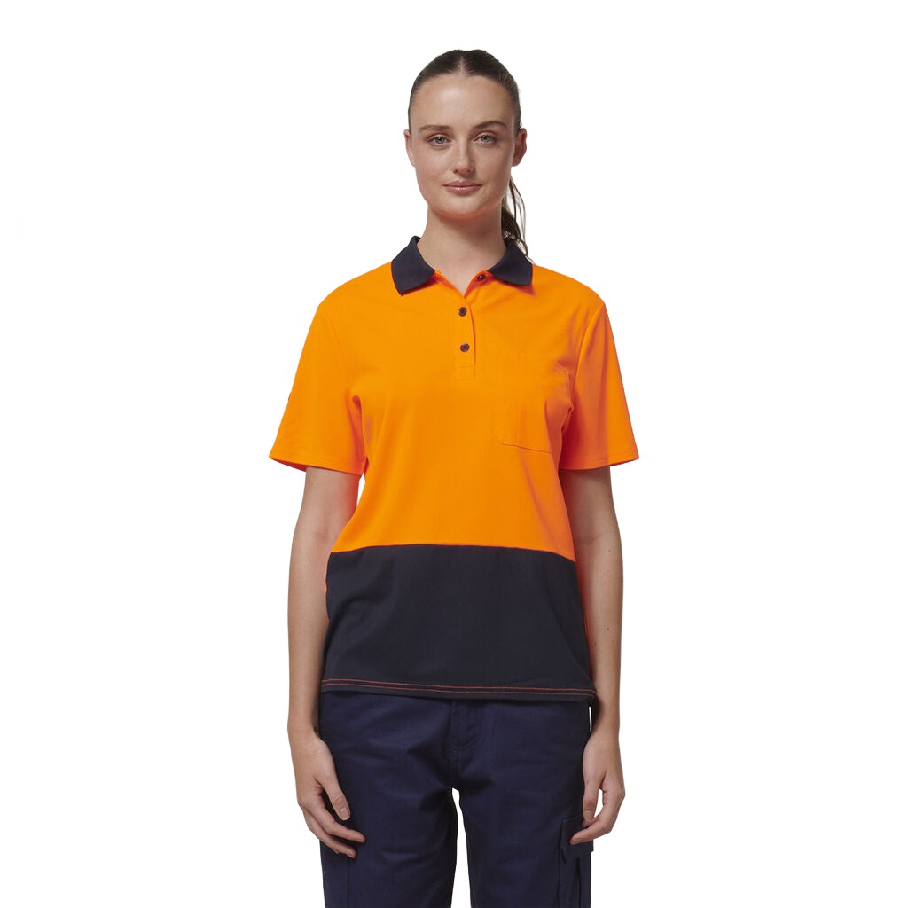 Hard Yakka Womn's Short Sleeve Hi Vis Polo (Y08601)